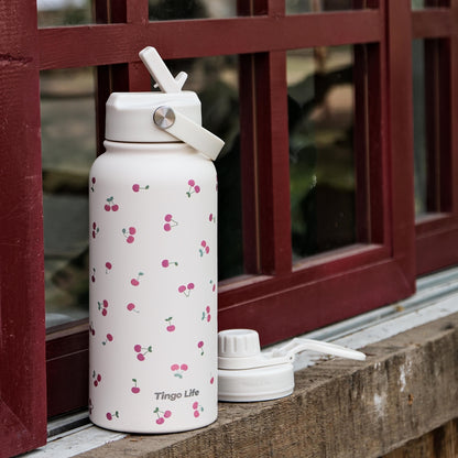 Tingo Life 32oz/1000ml Cherry Insulated Stainless steel water bottle