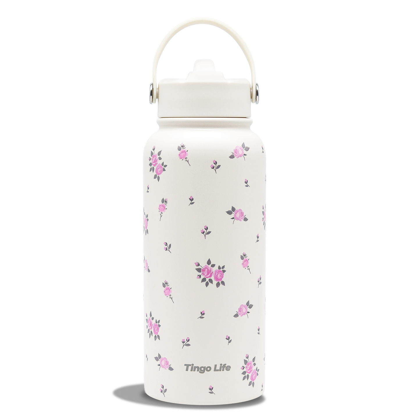 Tingo Life 32oz/1000ml Insulated Stainless steel water bottle - Rosachinensis Design
