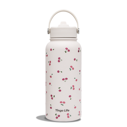 Tingo Life 32oz/1000ml Cherry Insulated Stainless steel water bottle