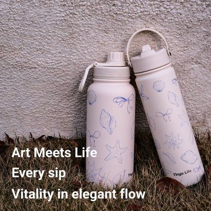 Tingo Life 25oz/750ml Insulated Stainless steel water bottle - Ocean Design