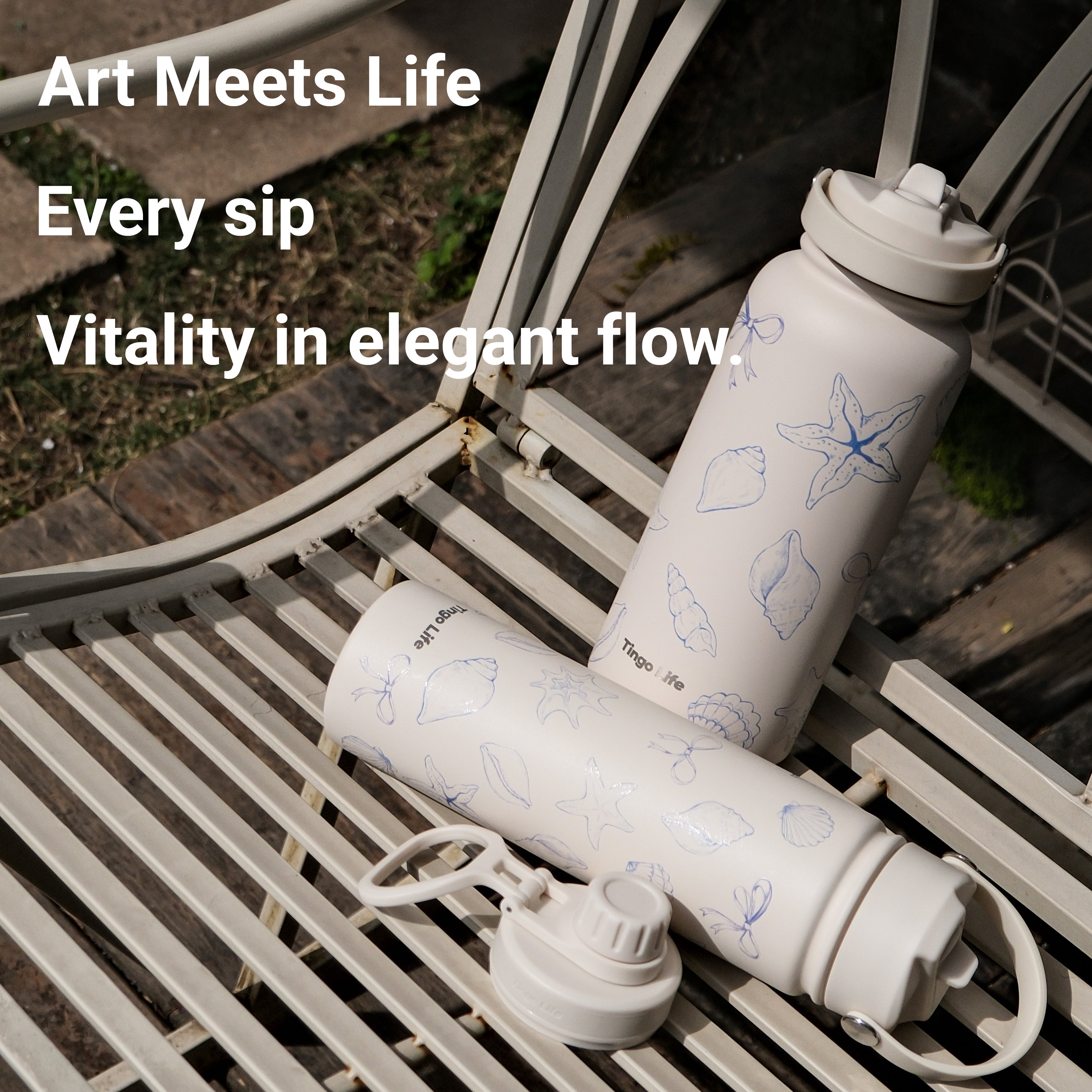 Tingo Life 25oz/750ml Ocean Insulated Stainless steel water bottle