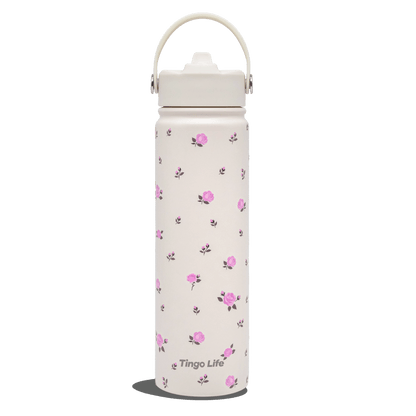 Tingo Life 25oz/750ml Insulated Stainless steel water bottle - RosaChinensis Design