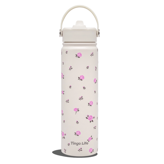 Tingo Life 25oz/750ml Insulated Stainless steel water bottle - RosaChinensis Design