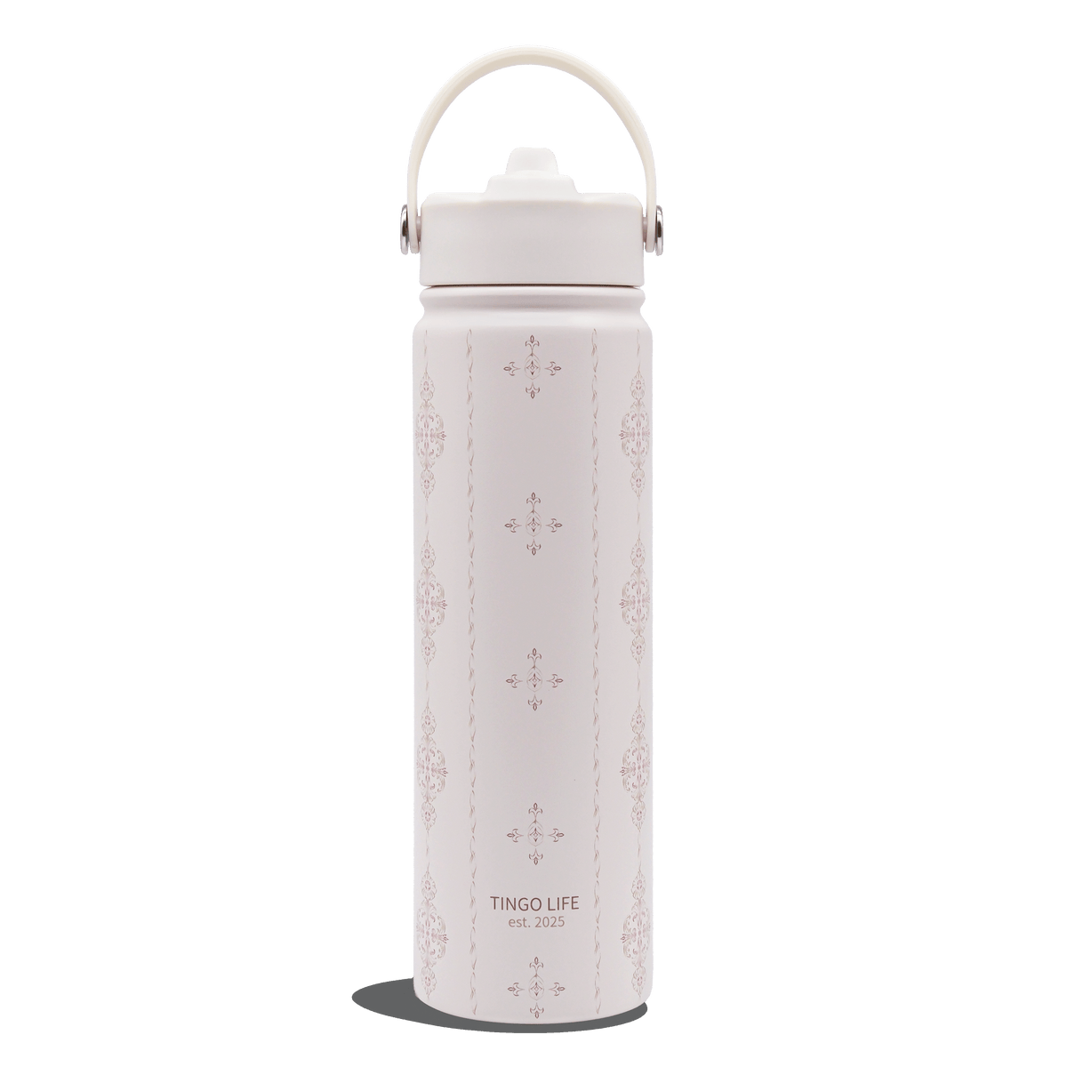 Tingo Life 25oz/750ml Insulated Stainless steel water bottle - Acanthus Leaves Design