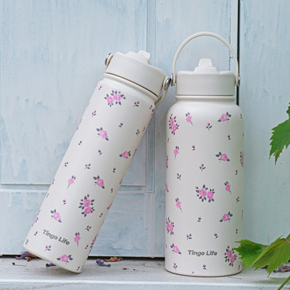 Tingo Life 25oz/750ml Insulated Stainless steel water bottle - RosaChinensis Design